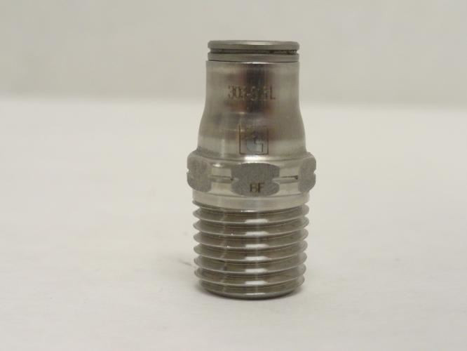 Legris 3805 56 14; Lot-2 Male Connector; 1/4" Tube x 1/4MNPT