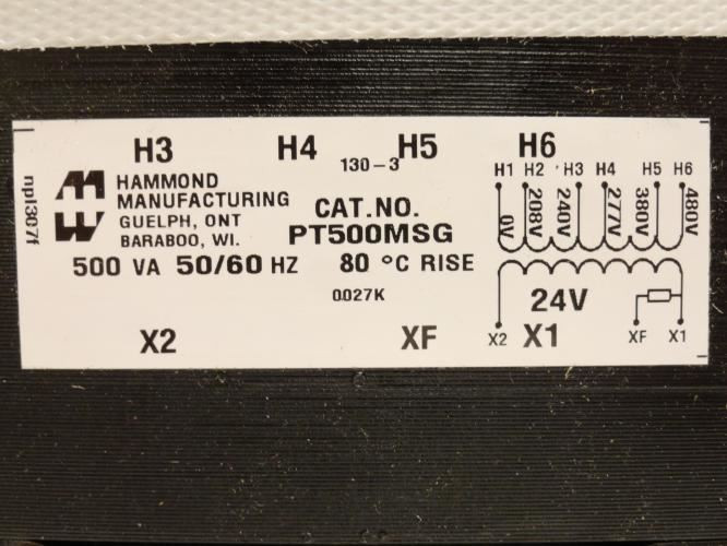Hammond PT500MSG; Control Transformer; 500vA; 20.9 Amp