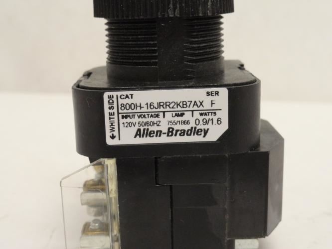 Allen-Bradley 800H-16JRR2KB7AX; Selector Switch; 3POS; 120VAC
