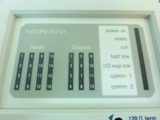 Schneider 110CPU51201; Micro CPU Module; 115VAC