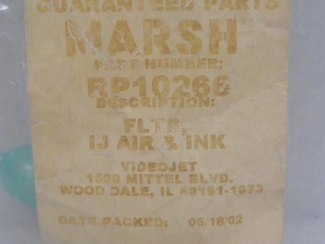 Marsh RP10266; Inline Pneumatic Ink Filter For VideoJet