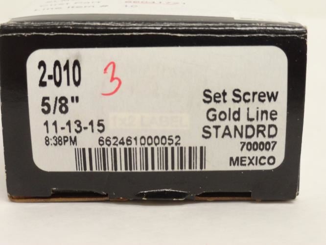 Sealmaster 2-010; Ball Bearing Insert; 5/8"ID x 47mm OD