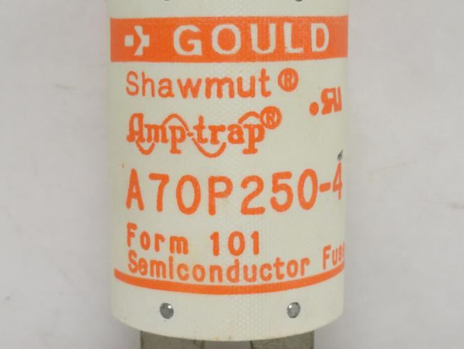 Gould A70P250-4; Form 101 Semiconductor Fuse 250A 700VAC/DC