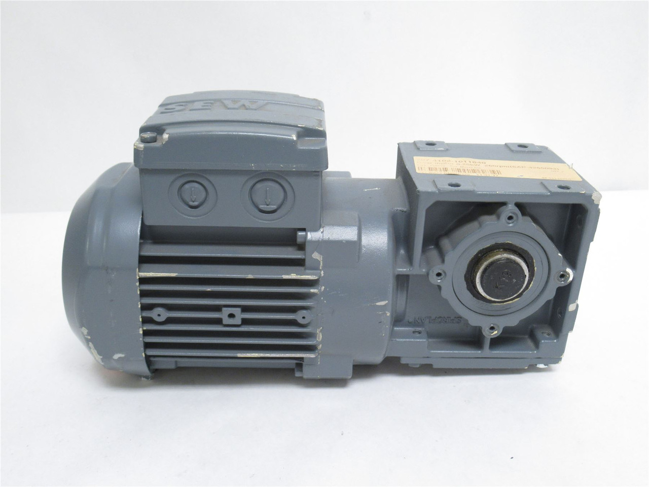 SEW WA20 DR63M2/TF; Gearmotor; 0.25Kw; 10.25:1 Ratio; 230/400V