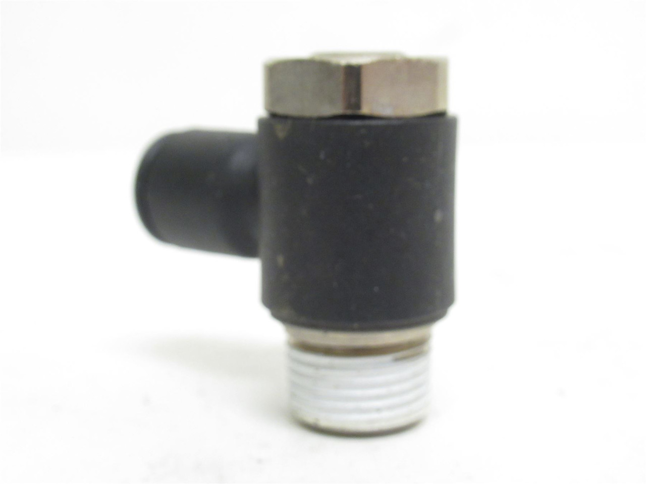 Legris 7015 60 18; Flow Control Valve; 90Deg 3/8"PTC x 3/8NPT