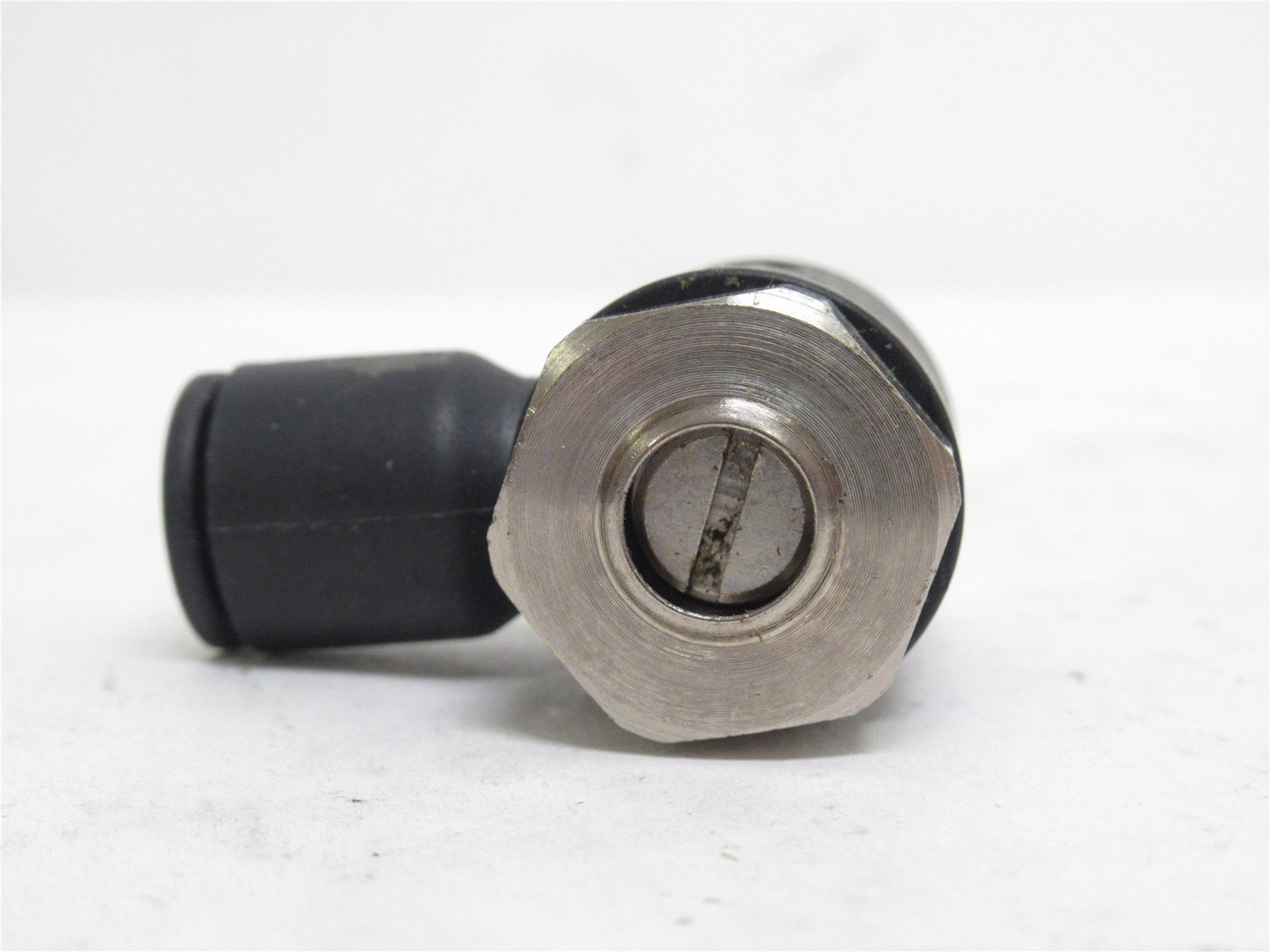 Legris 7015 60 18; Flow Control Valve; 90Deg 3/8"PTC x 3/8NPT