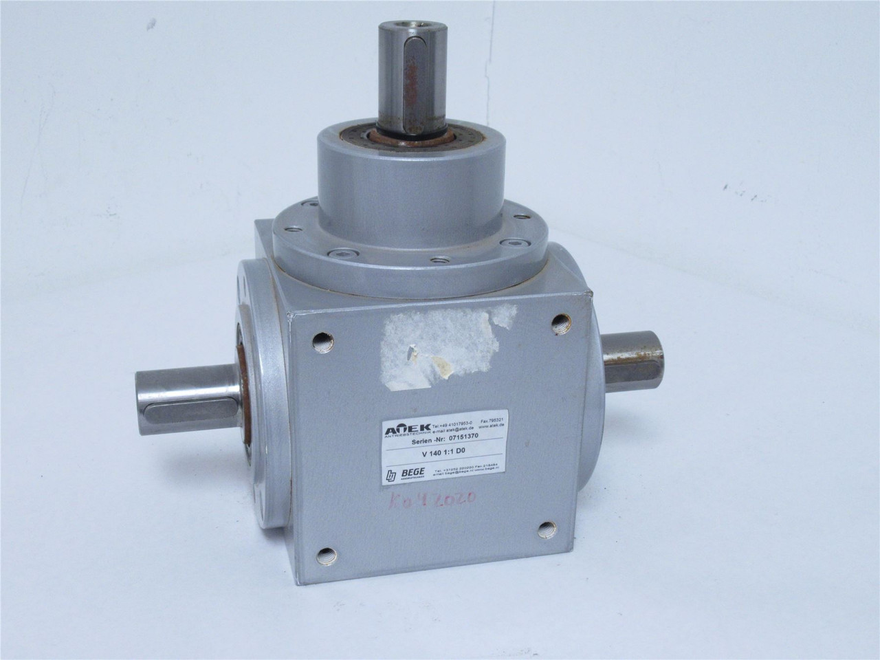 ATEK V 140 1:1 D0; Gear Box; 140 V; 1:1 Ratio; 32mm Dia