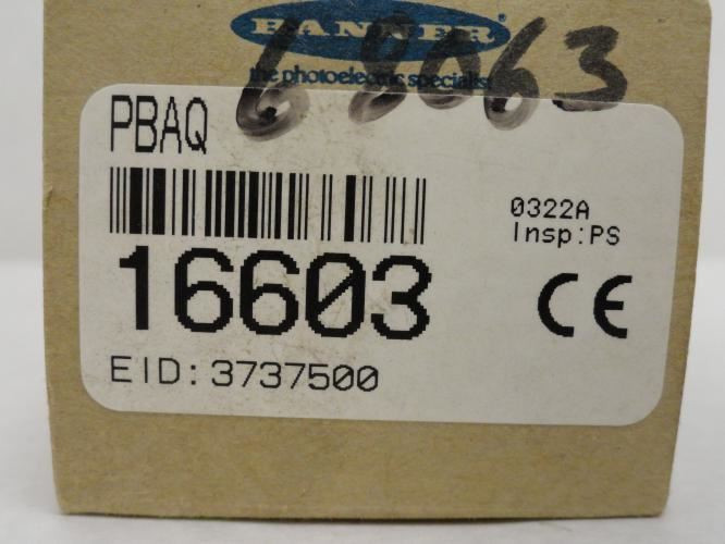 Banner PBAQ; Power Block 3/4 Wire; P/N 16603 105-130VAC