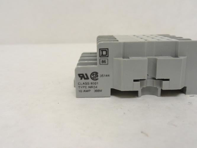 Square D 8501-NR34; Relay Socket; 14Pin; 10A; 300V