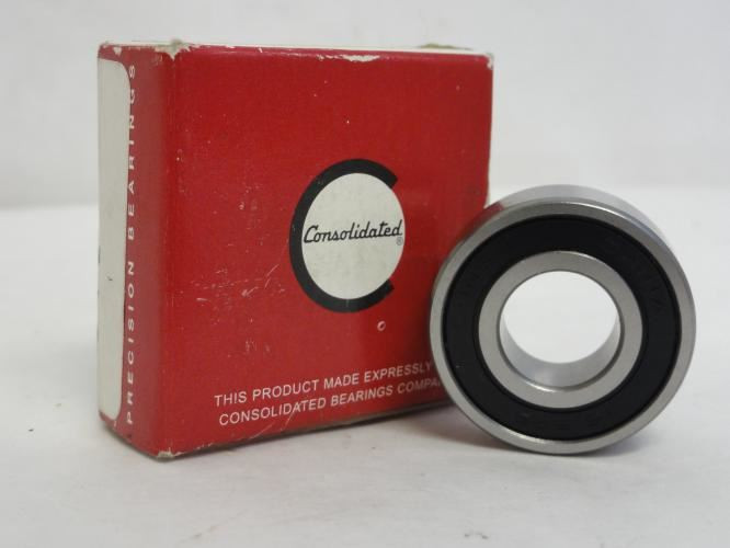 Consolidated 1616-2RS; Ball Bearing 1/2"ID; 1-1/8" OD; 3/8" W
