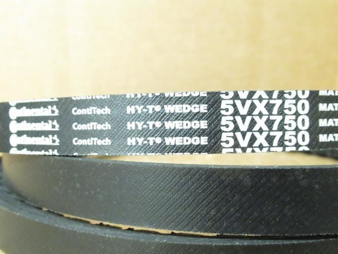 Continental 5VX750; Cogged V-Belt; 75" Outside L;