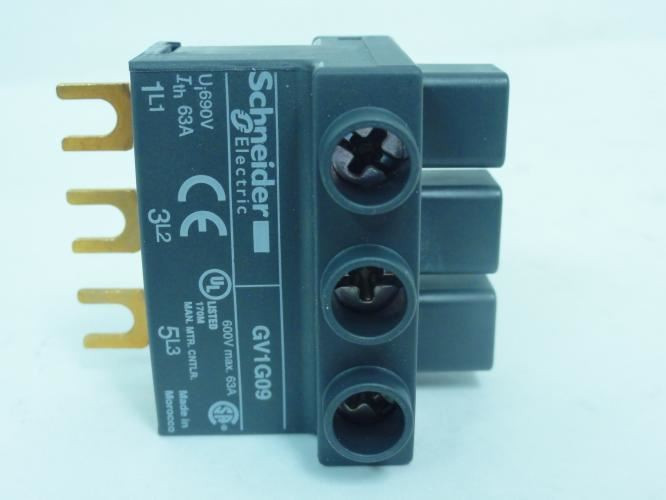 Schneider GV1G09; Terminal Block; 63A; 600V; 3 Pole