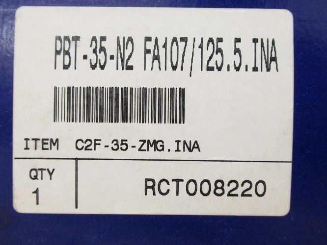 PBT C2F-35-ZMG; Pillow Block Washdown Bearing; 2-Bolt; 35mmID