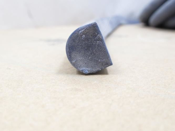 Detectamet 817-S698; Blue Silicone Rubber "D" Strip; 2x20m