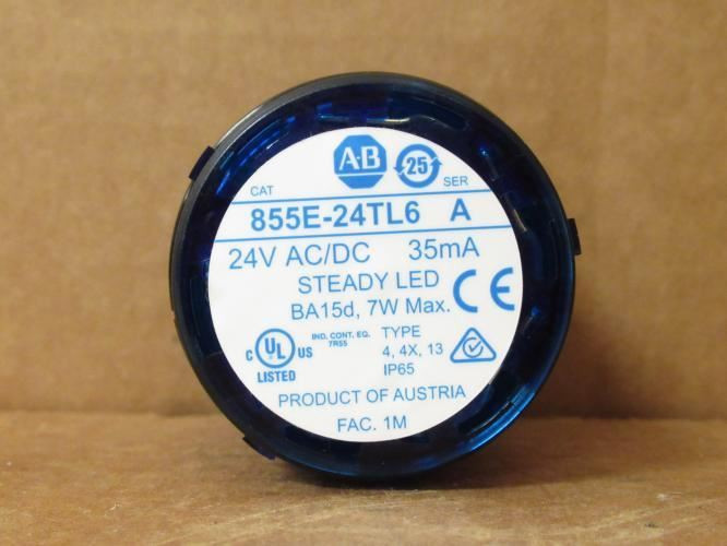 Allen-Bradley 855E-24TL6; Control Tower Light; 24V; Steady LED