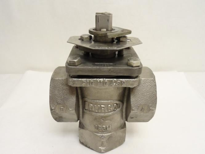 Durco MG432-2; Sleeveline Flow Control Tee Valve; 2FNPT