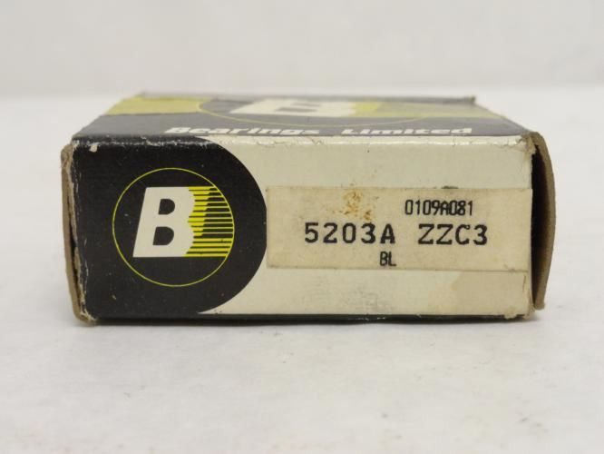BL 5203A-ZZC3; Double Row Angular Contact Bearing 17mm ID