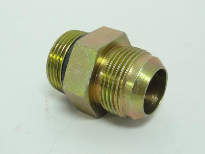 Brennan 6400-16-16-O; Hydraulic Adaptor 1 JIC x 1 Boss; Straight