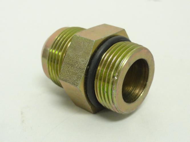 Brennan 6400-16-16-O; Hydraulic Adaptor 1 JIC x 1 Boss; Straight