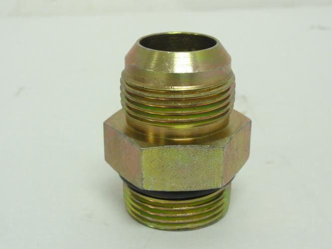 Brennan 6400-16-16-O; Hydraulic Adaptor 1 JIC x 1 Boss; Straight