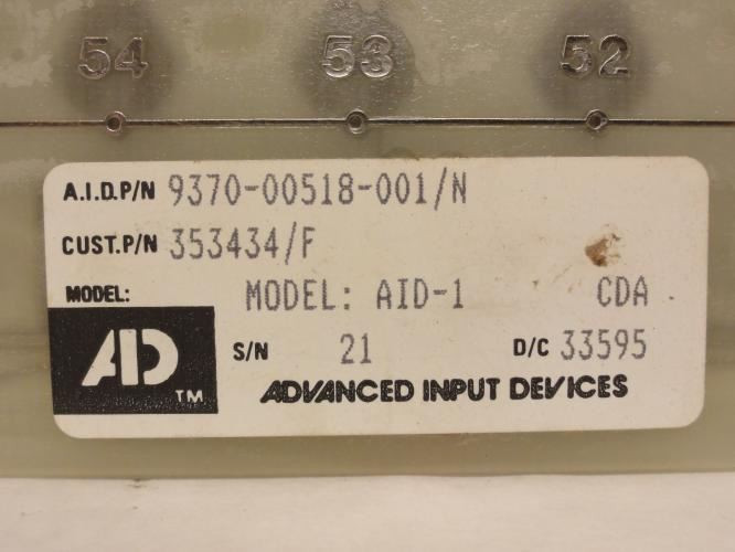 AID 9370-00518-001/N; Digital Input Keypad # AID-1