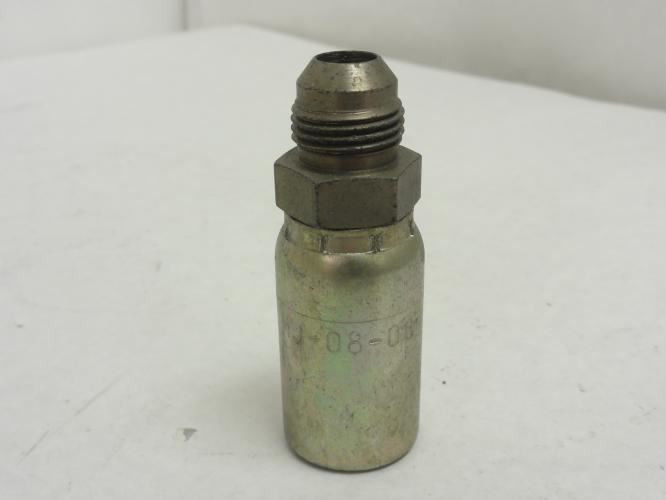MFG- MJ-08-08; Crimp Coupler 1/2 JIC to # 8 Hose