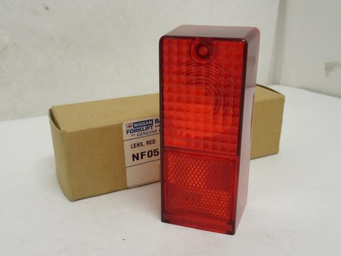 fits Nissan NF0510701920; Forklift Lens Cap; Red; Square 4-5/8" Long