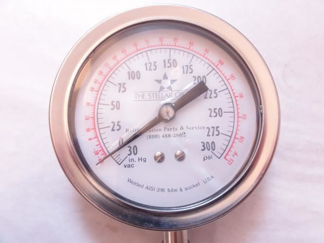 Duralife 35-1009-SWL-02L-30V/300#; Pressure Gauge Vac-0-300 PSI