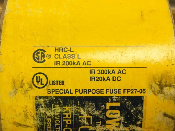 Bussmann KRP-C-4000SP; Time Delay Fuse; 4000A; 600VAC/300VDC