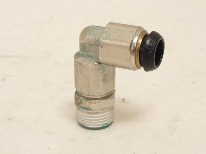 Parker W169PLP-6-6; Tube Elbow Fitting; 90Deg; 3/8" x 3/8 MNPT