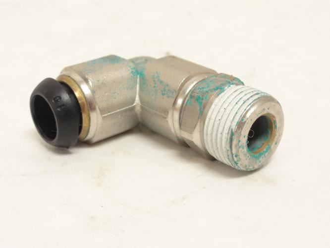 Parker W169PLP-6-6; Tube Elbow Fitting; 90Deg; 3/8" x 3/8 MNPT