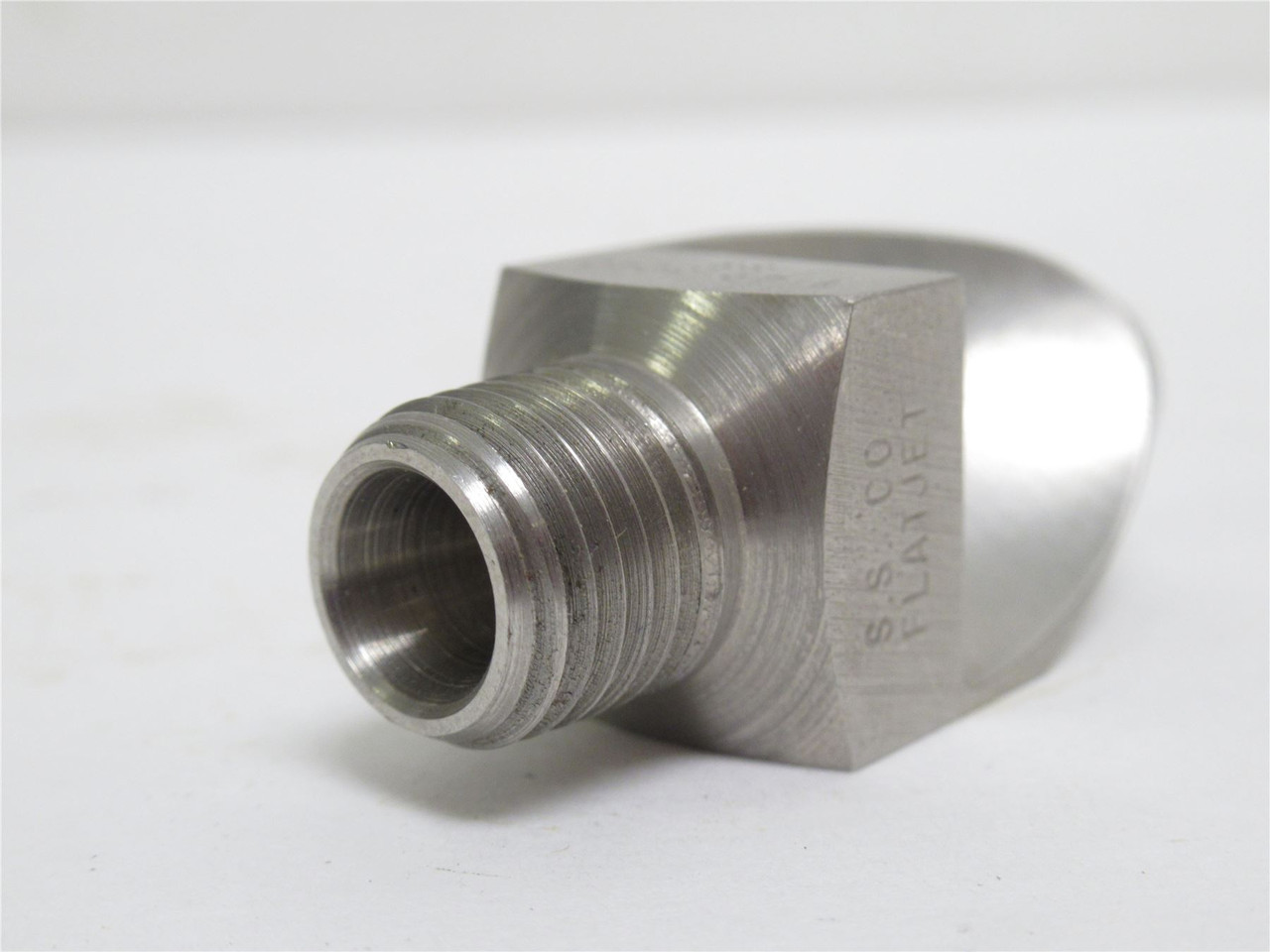 Spraying Systems 1/4P-SS5010; Deflector FlatJet Nozzle; SS