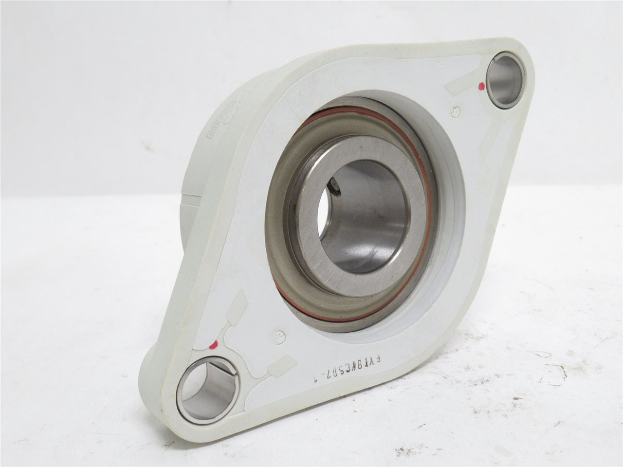 MRC C2F104SS; Plastic Flange Bearing; 1-1/4"ID; 2-Bolt Mount