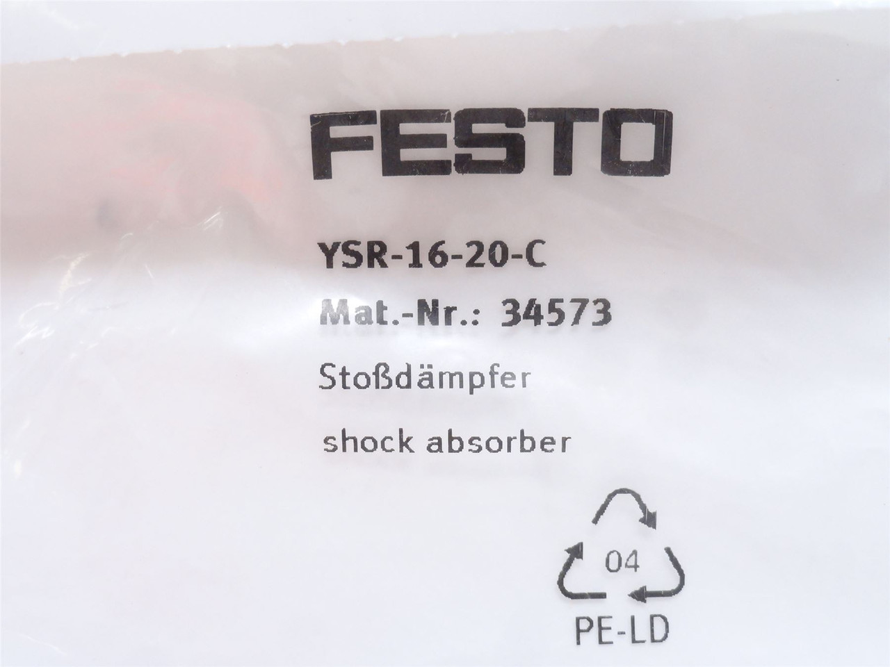 Festo YSR-16-20-C; Self-Adjusting Gas Shock 34573; 20mm STK