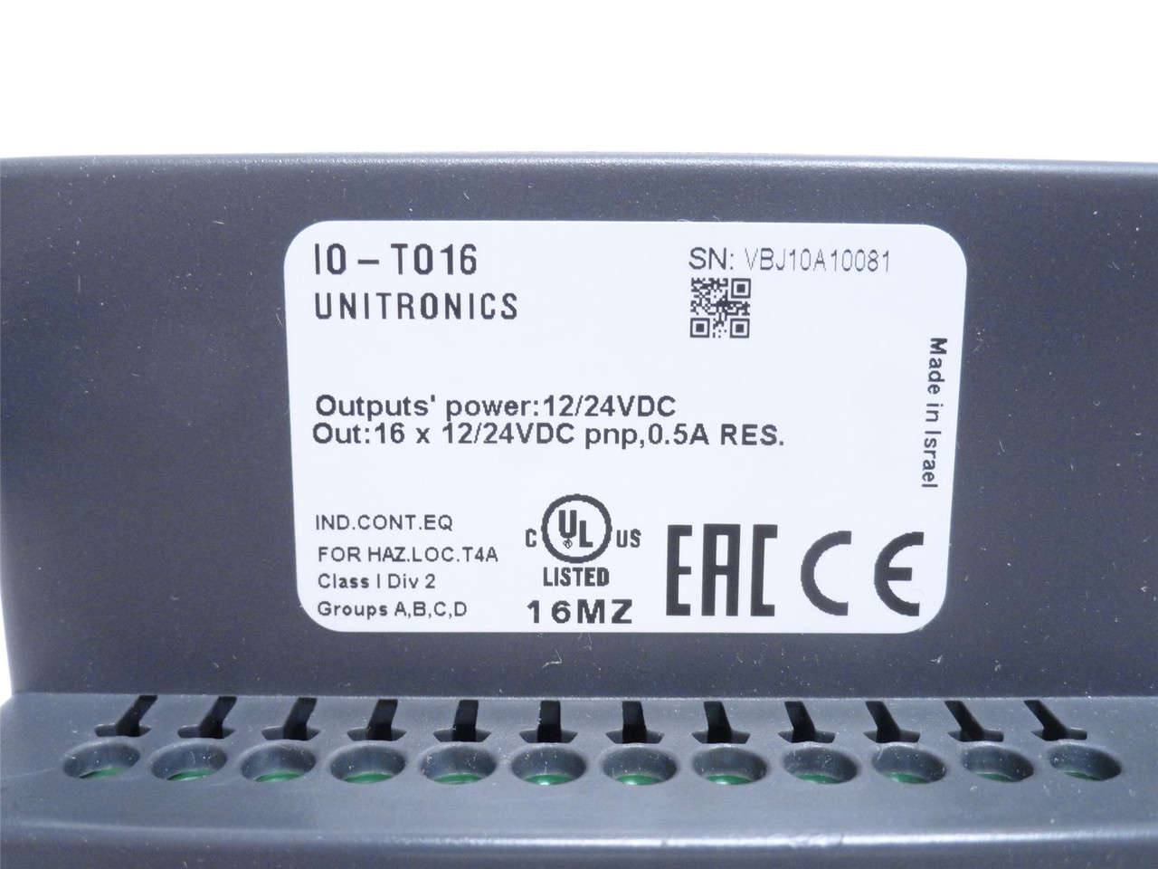 Unitronics 10-T016; I/O Expansion Module ;16 Transistor Out