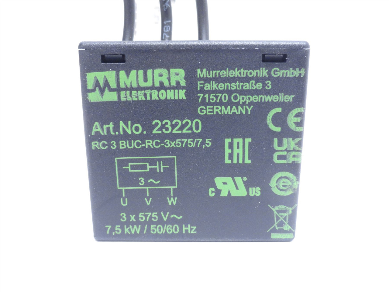 Murr 23220; Motor Suppressor; 3x400...575VAC/4kW