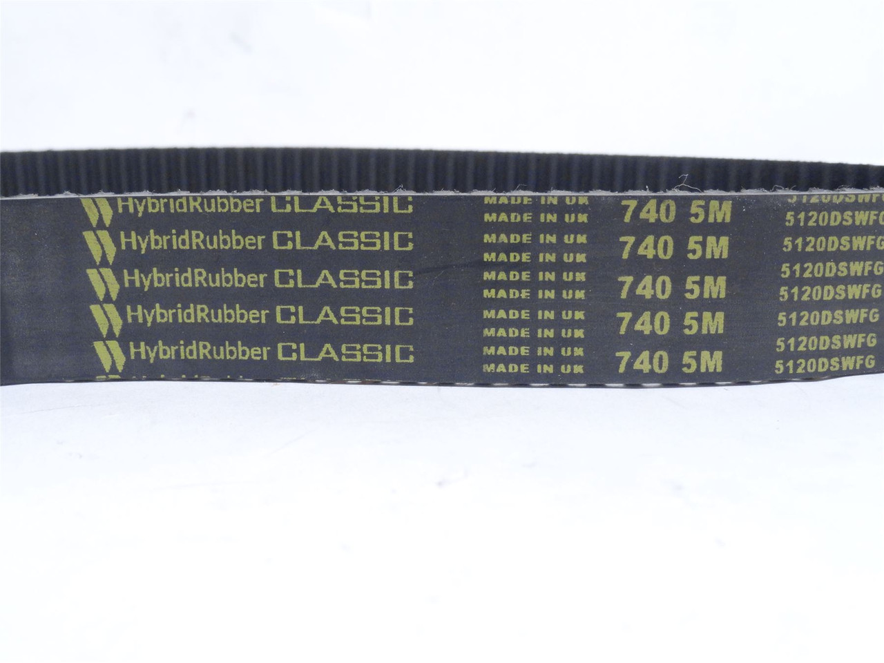 HybridRubber 740-5M-25; Timing Gear Belt; 740mm Long x 25mm W