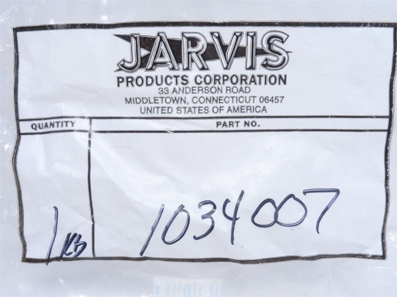 Jarvis 1034007; Pleated Hydraulic Filter 61530