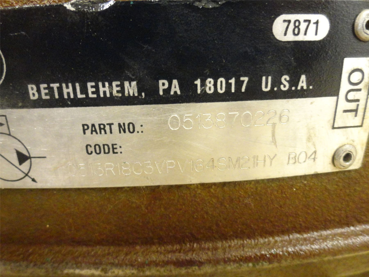 Bosch 513870226; Hydraulic VanePump 0513R18C3VPV164SM21HYB04