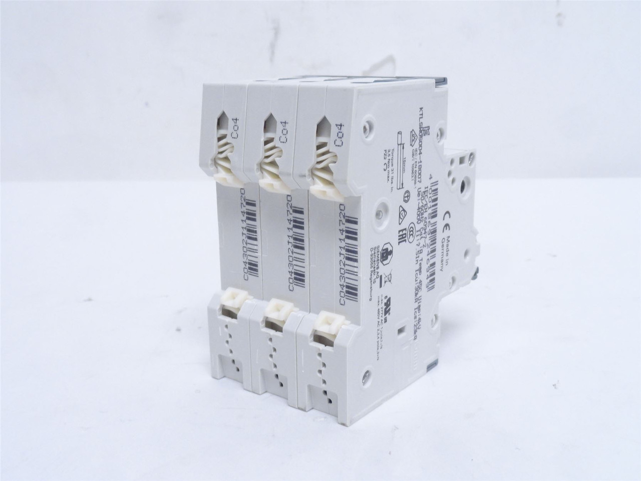 Siemens 5SY6304-7; Circuit Breaker; 4A; 3P; 400VAC