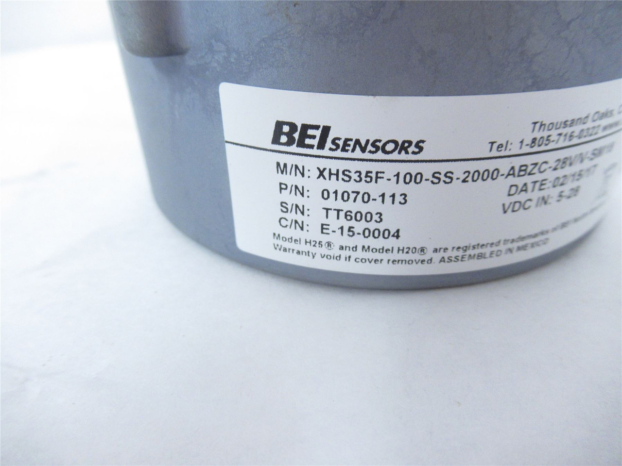 BEI XHS35F-100-SS-2000-ABZC-28V/V-SM18; Encod VDC5-28