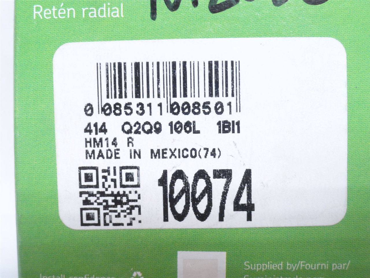 CR 10074; Oil Seal 1"ID x 1.851"OD x 0.25" Width; HM14 Design