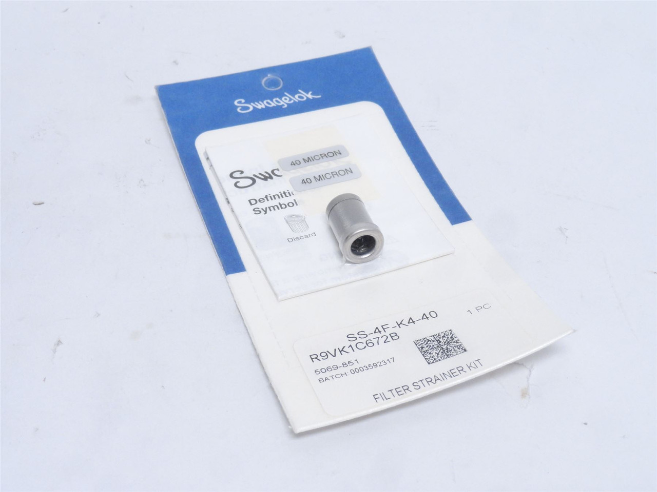 Swagelok SS-4F-K4-40; Strainer Element Kit; 40 Micron
