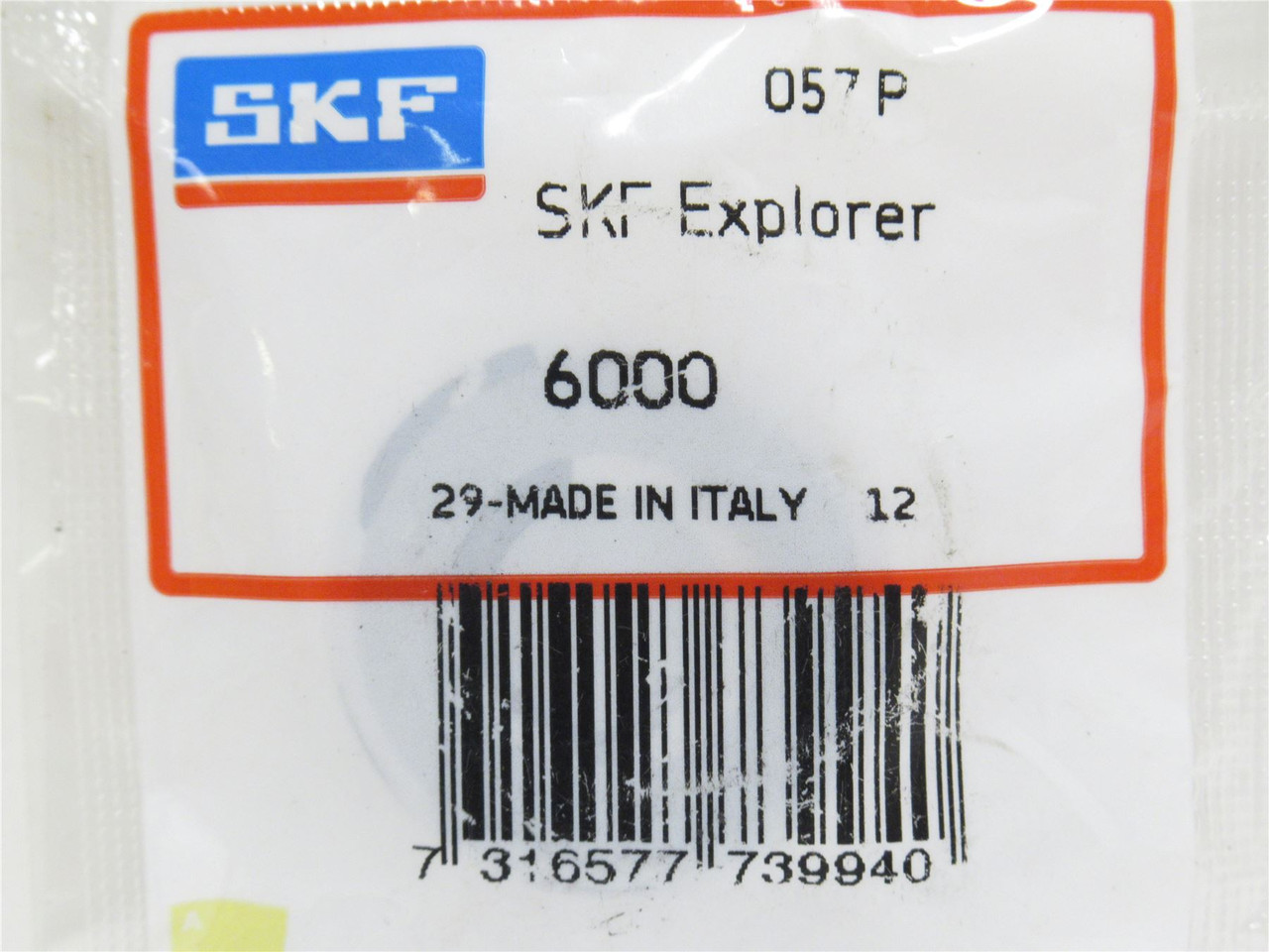 SKF 6000; Ball Bearing; 10mmID x 26mmOD x 8mm Wide