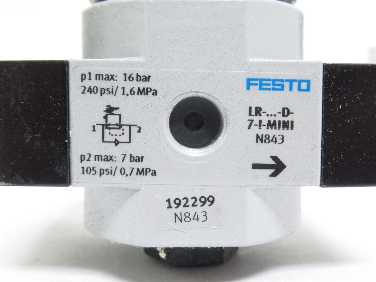 Festo LR-1/8-D-7-I-MINI; Pressure Regulator; 1/8NPT; 0-10PSI