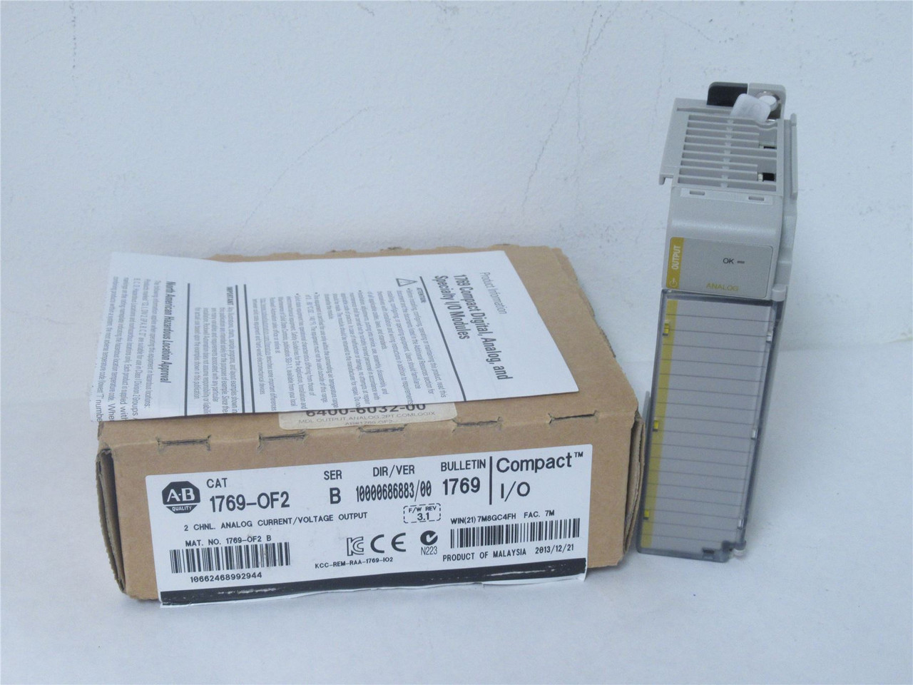 Allen-Bradley 1769-0F2; CompactLogix; I/O  Module; 5-24VDC