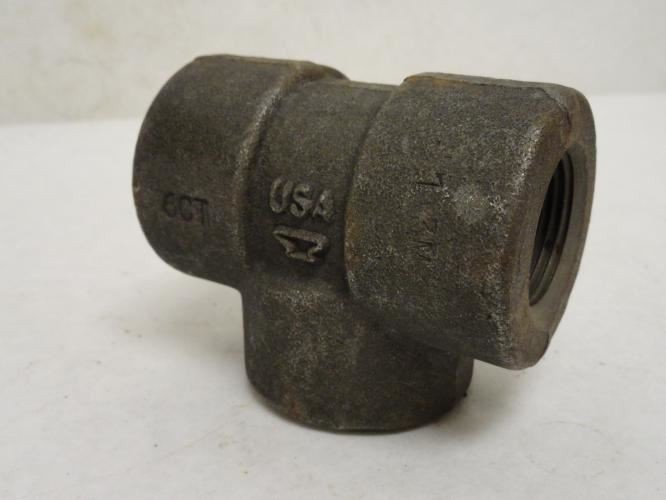 Anvil 361120009; Black Forged Steel Pipe Tee 1 NPT