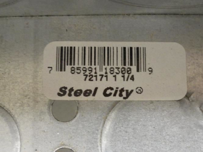 T&B 72171 1-1/4; Steel City Electrical Box; 4-11/16" Square