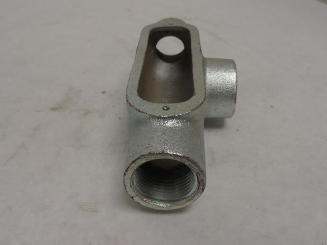 OZ/Gedney T100-1"; Conduit Body; Type: T; 1NPT; Malleable Iron
