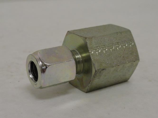 Parker 6FSC8N-S; Female Connector 1/2NPT x 3/8" Tube